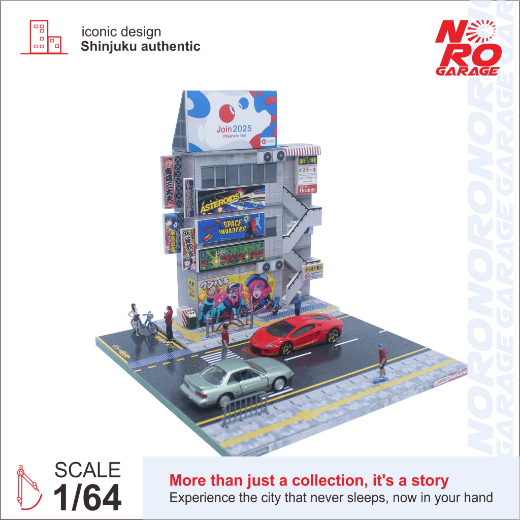 Diorama Diecast Shinjuku Kabukicho red gate. Skala 1:64