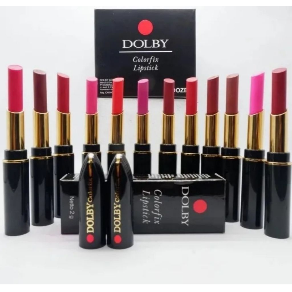 Lipstik Matte Dolby Colorfix - Tekstur Lembut, Warna Eksklusif, Tahan Lama