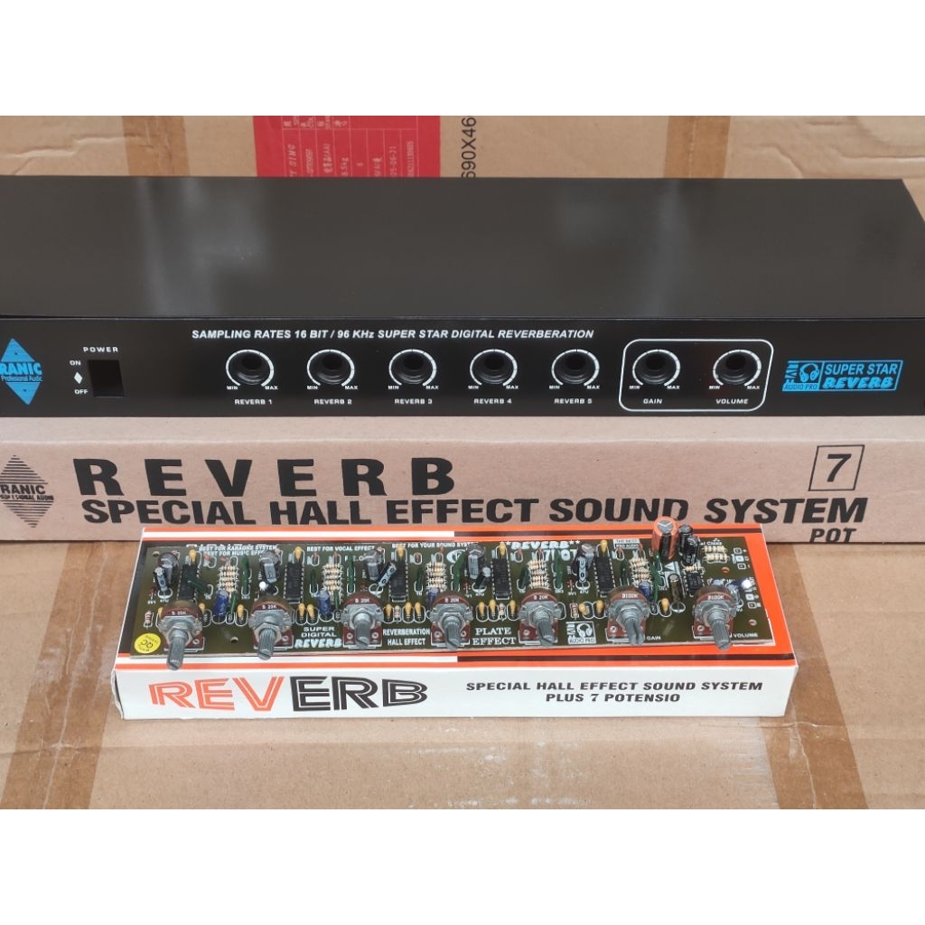 Kit Dan Box Echo Reverb 7 Potensio