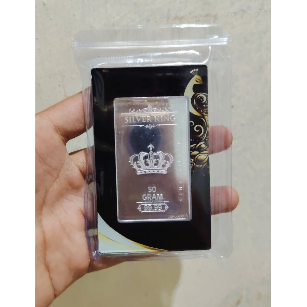 Perak 50 Gram Silverking Exclusive Fine Silver 99,99% ( Ready Stok )