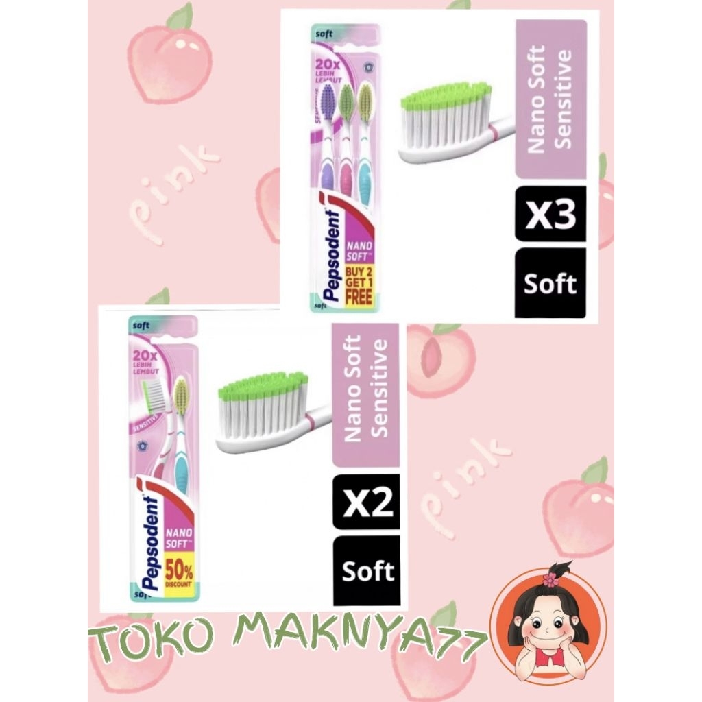PEPSODENT NANO SOFT SENSITIVE SIKAT GIGI