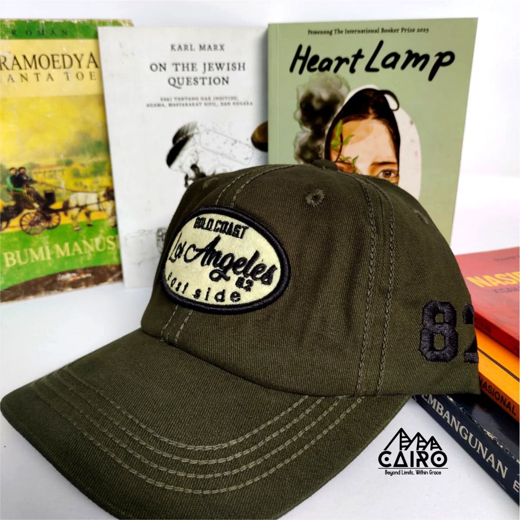 Topi Canvas Premium Ori Bordir Los Angeles | Cairogear017 | Unisex