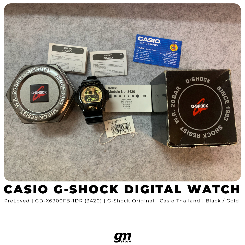 Casio G-Shock GD-X6900FB-1BR Black Gold | GSHOCK GDX6900FB1BR