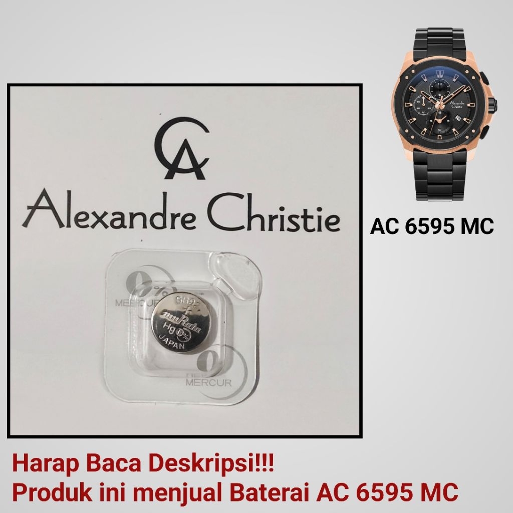 Baterai Jam Tangan Alexandre Christie AC 6595 MC