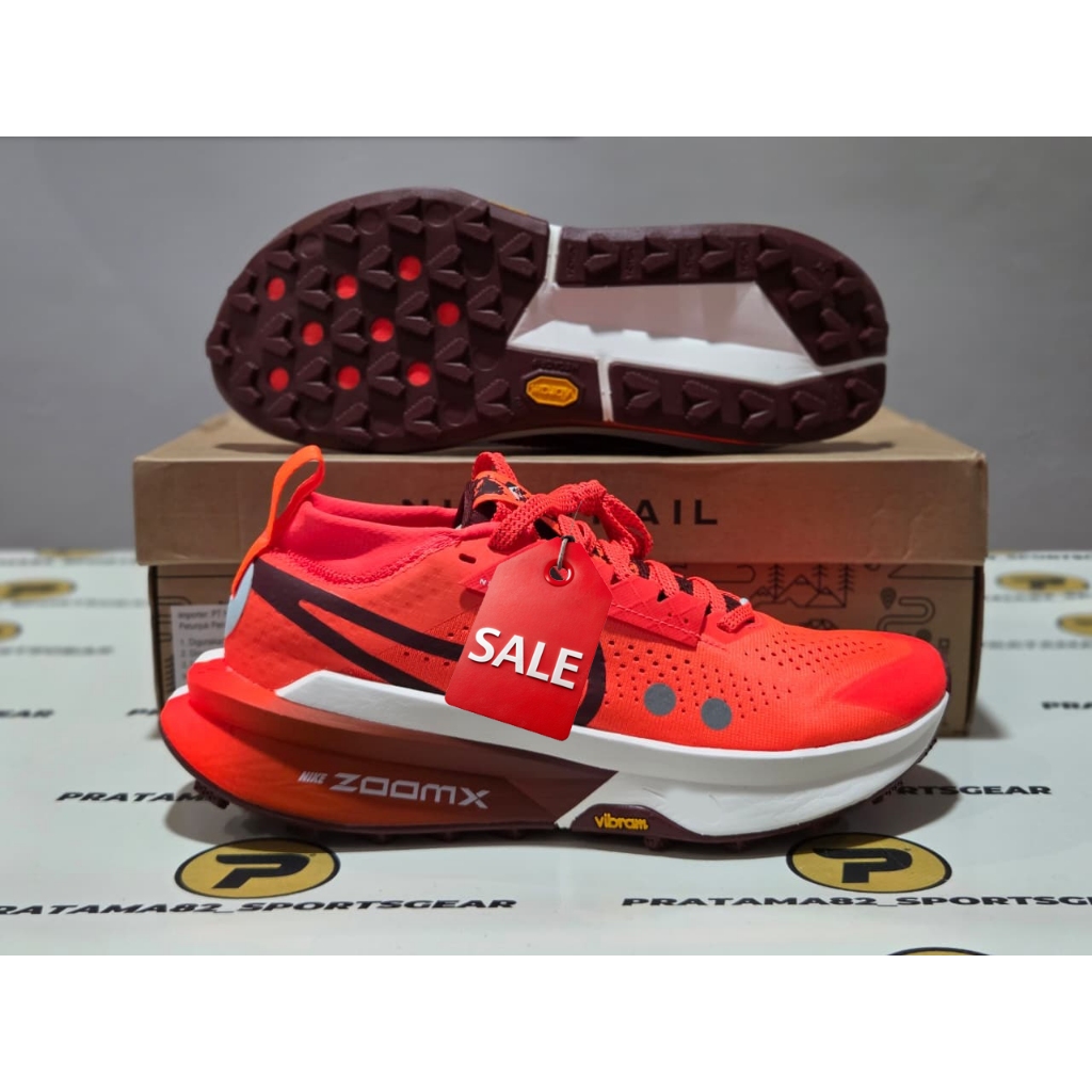 SIZE 40 ( 25 CM ) ORIGINAL ASLI AIR ZOOMX ZEGAMA TRAIL 2 VIBRAM SEPATU OUTDOOR HIKING GUNUNG LARI RU