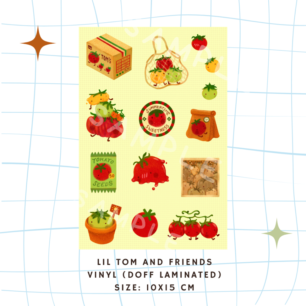 Original Vinyl Sticker Sheets (A6)