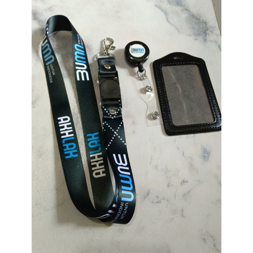 READY LANYARD BUMN CUSTOM Cetak Kartu SATU SET