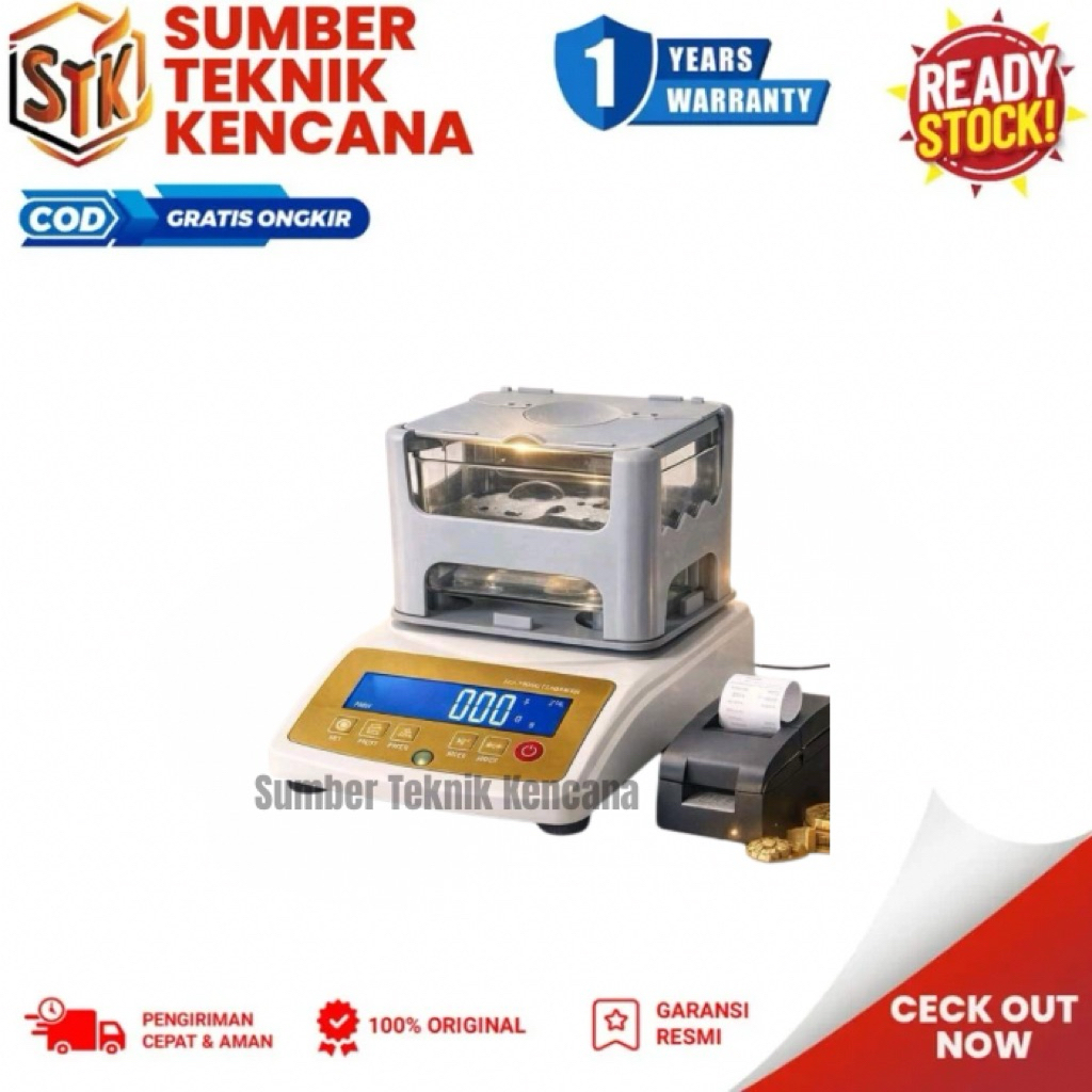 Timbangan Emas, Perak & Platinum Digital Kapasitas 1.5Kg Bergaransi - Alat Uji Kadar Emas Otomatis