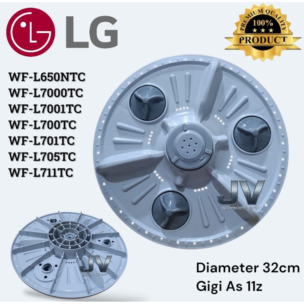 PULSATOR MESIN CUCI LG 32CM AZ 11 WF-L650NTC WF-L7000TC WF-L7001TC WF-L700TC WF-L701TC WF-L705TC WF-