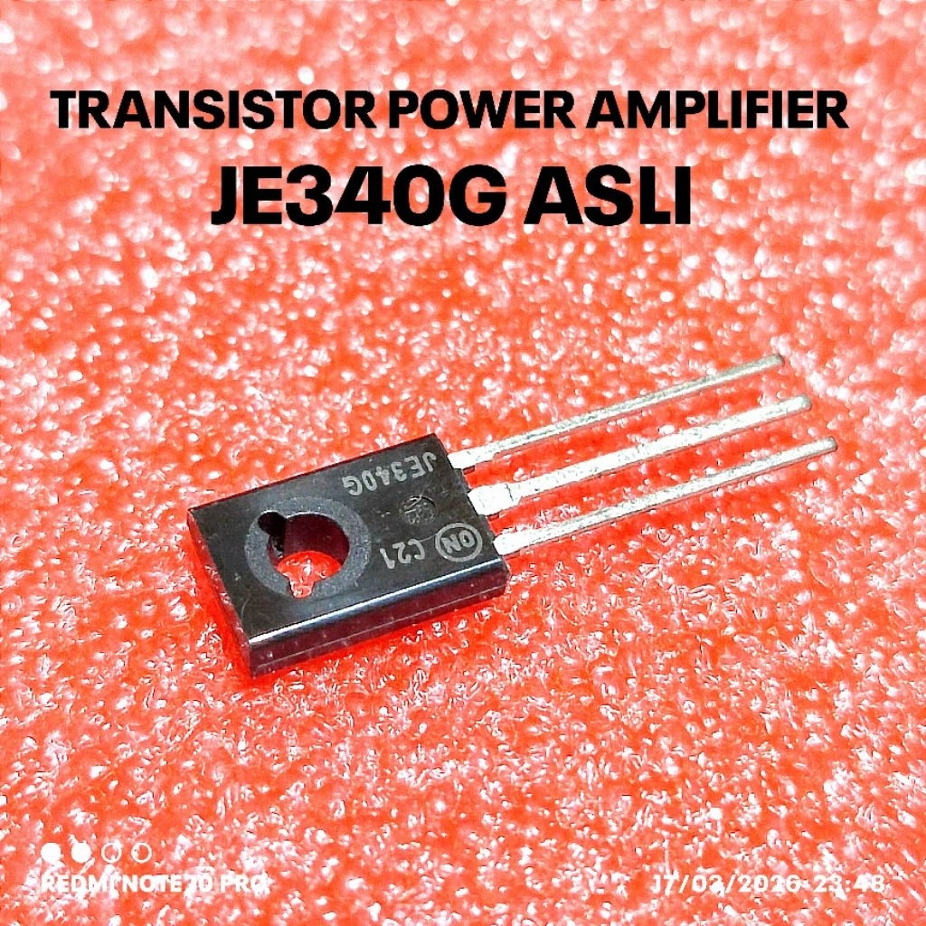 TRANSISTOR JE340G JE340 G JE 340 ASLI ON SEMI NO SET
