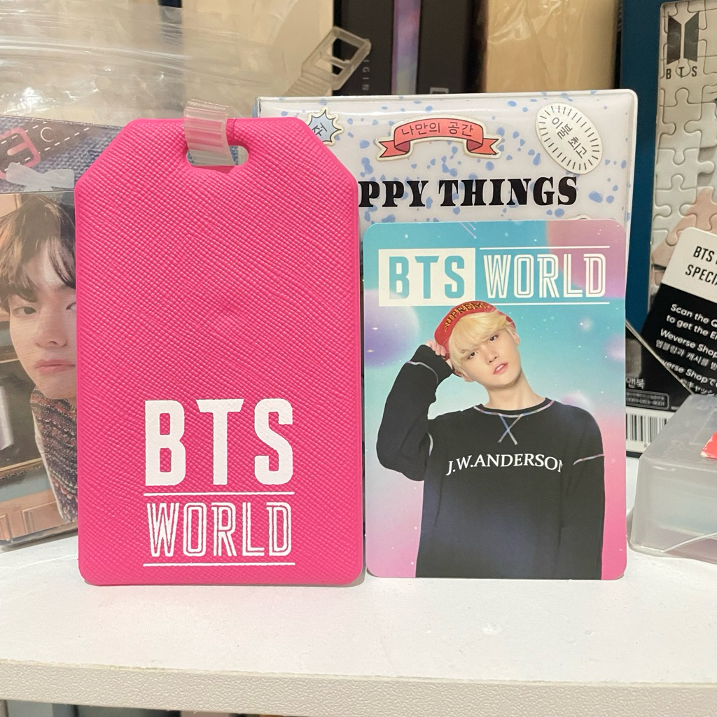 Official Photocard PC BTS Yoongi Suga Luggage Tag BTSW World
