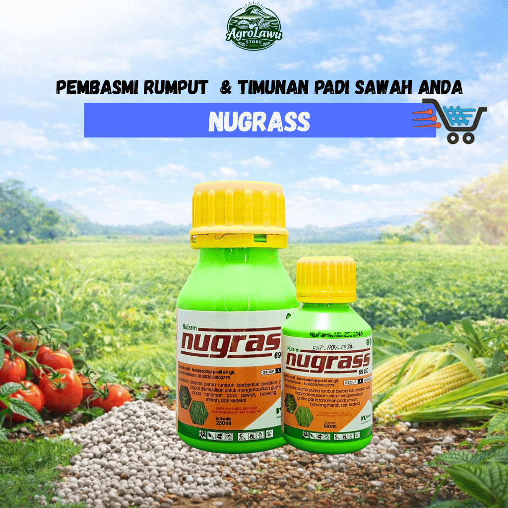 Herbisida NUGRASS 69 EC - Pembasmi Rumput & Timunan Padi Sawah
