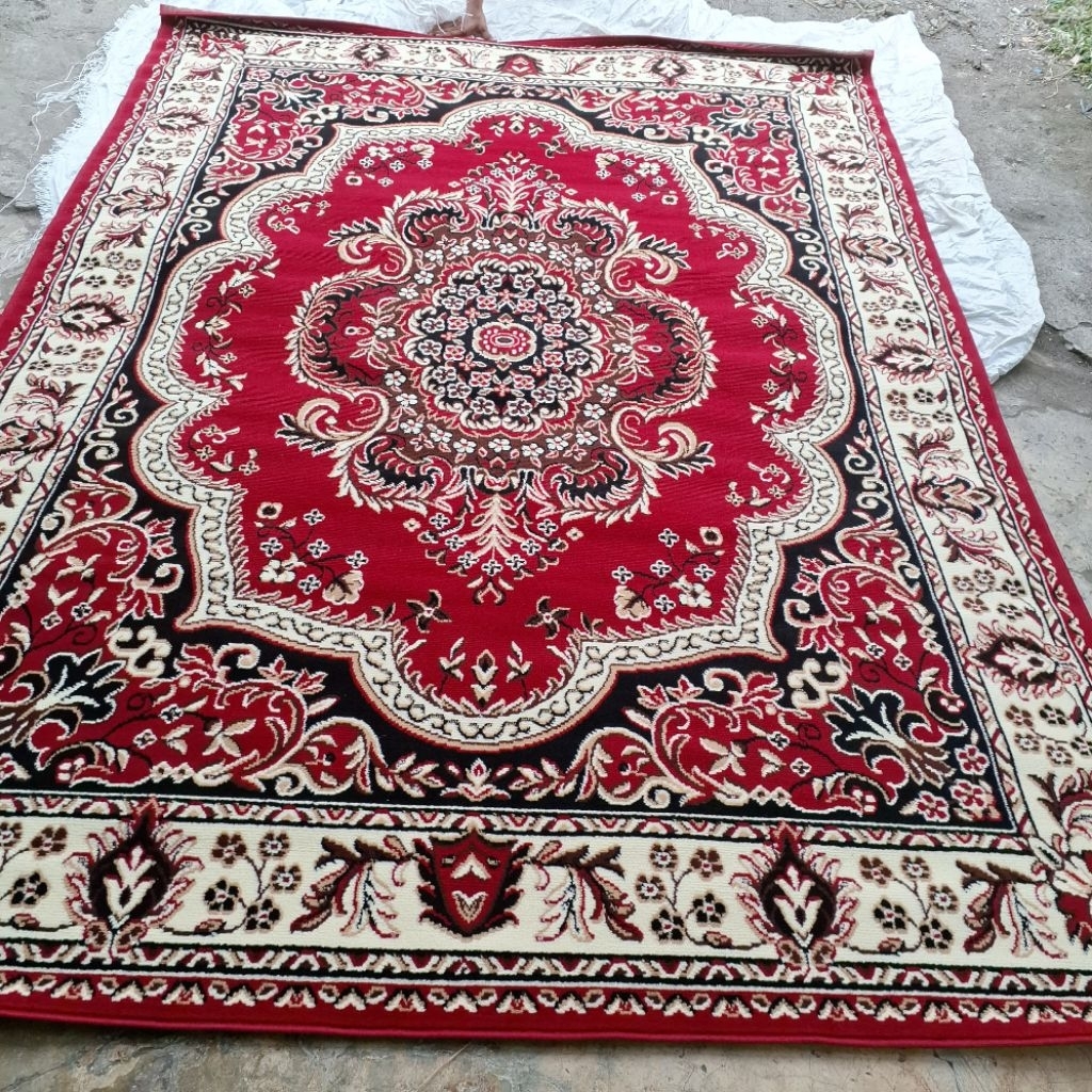 Ambal Almaya 160x210cm Karpet Permadani Tidak Rumbai