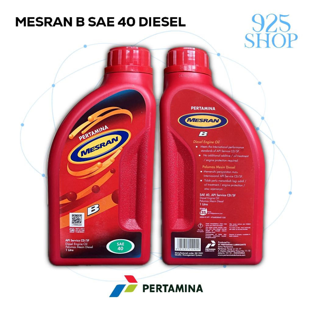 Oli Mesran B DIESEL SAE 40 ASLI