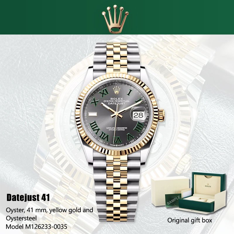 [100% ORI BARU Rolex Datejust]100% original Jam tangan rolex pria Datejust Series M126233-0035 41mm 