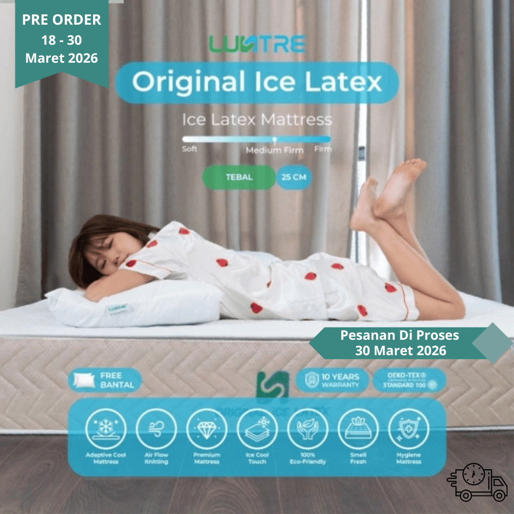 LUSTRE Kasur Original Ice Latex Mattress 20 cm dan 25 cm