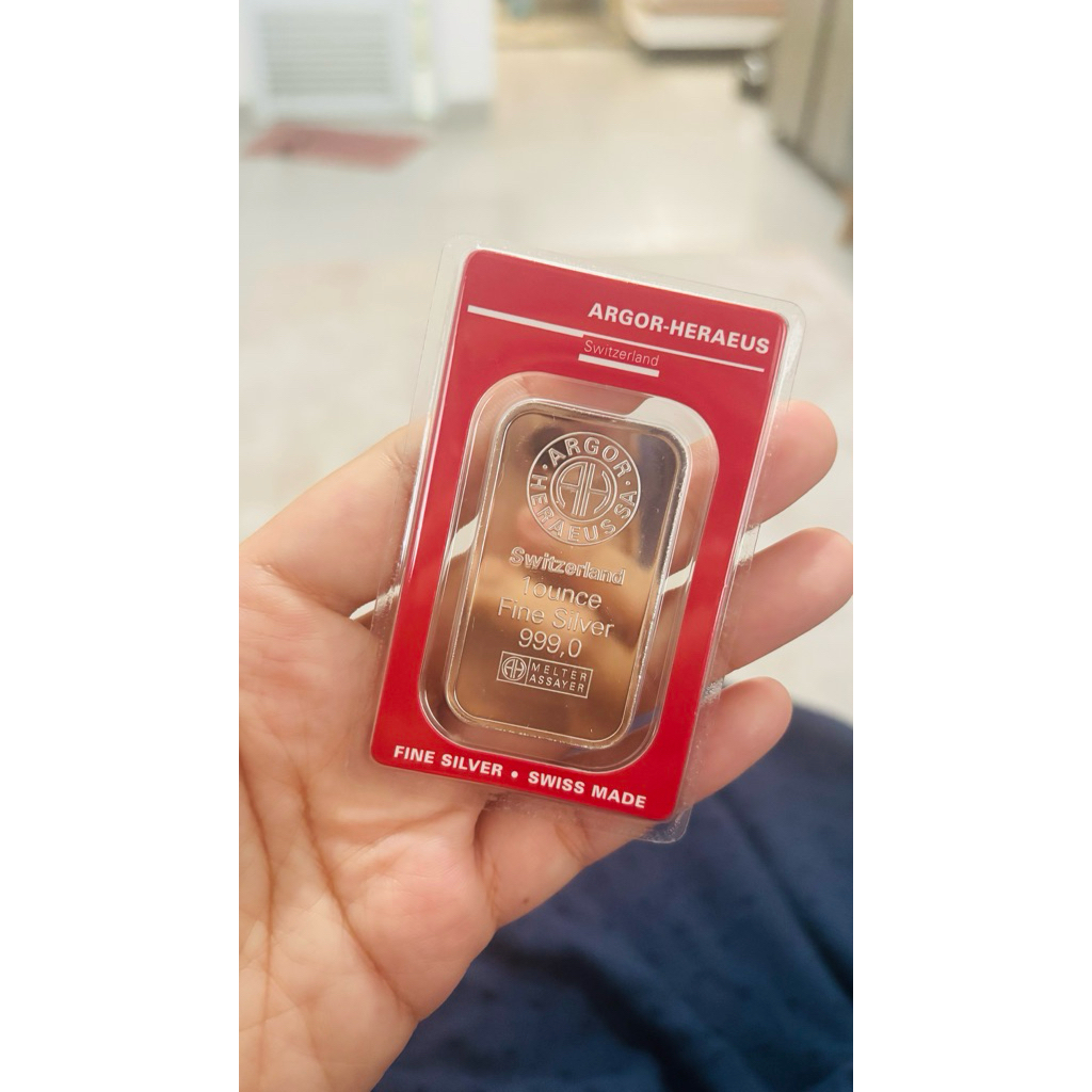 Perak Batangan 1 troy ounce Argor-Heraeus