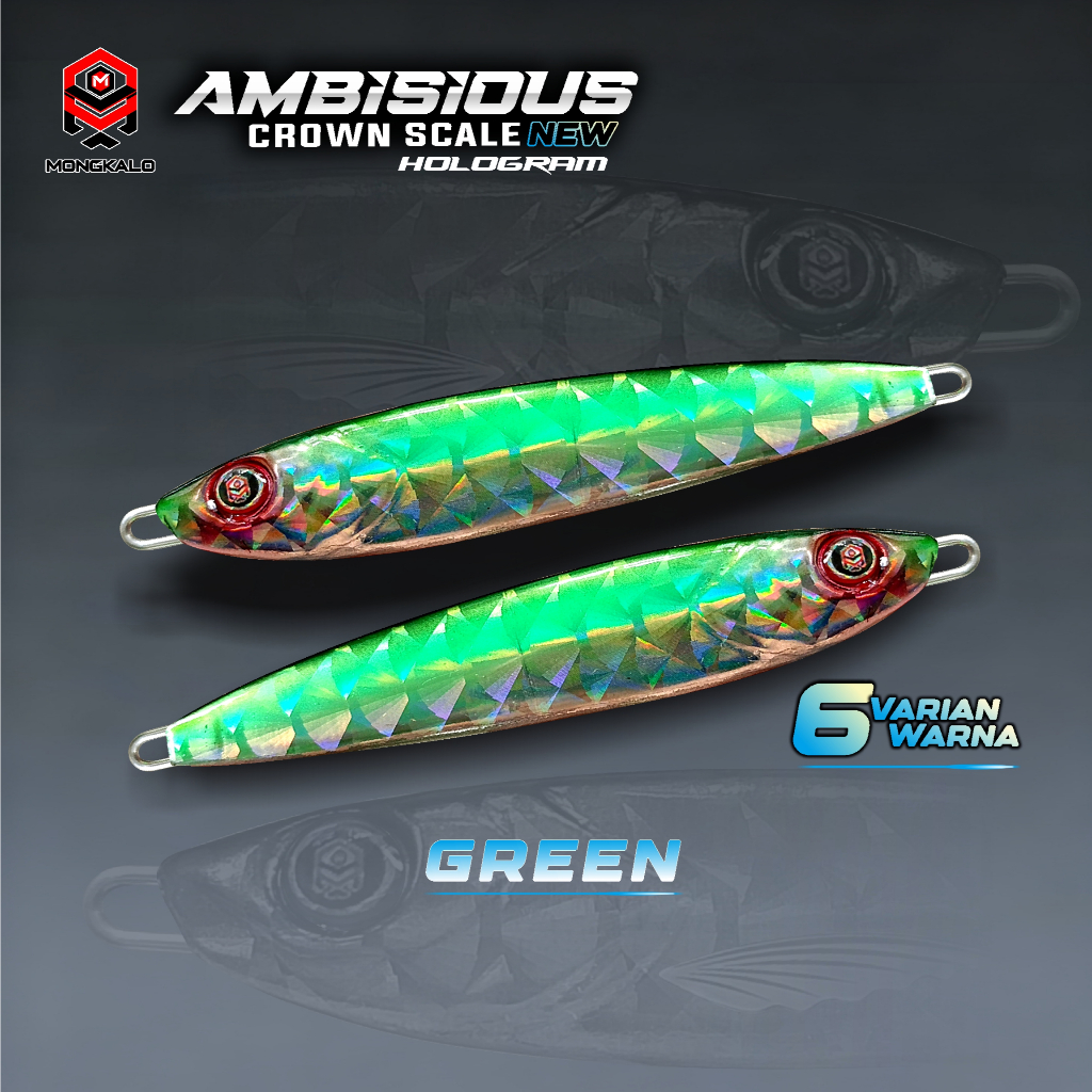 Mongkalo Ambisious Kipas noGID noMotif Fluorescent 30 Hijau