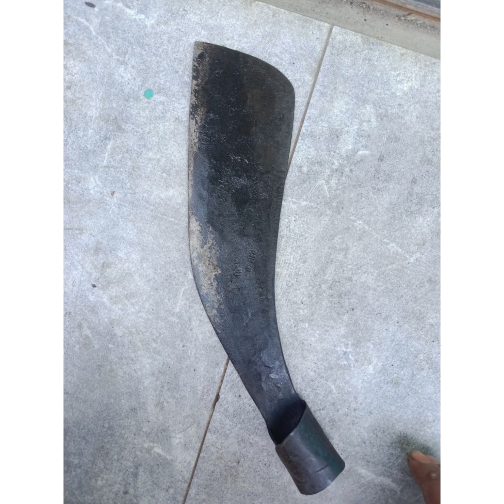 Alat Pertanian Tradisional - Bilah Parang Galeng Sawah Baja Asli Original (Belum Asah)