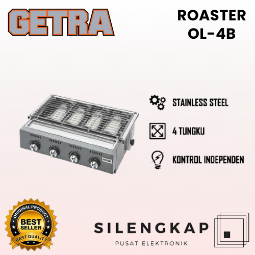 GETRA Griller Roaster OL-4B Pemanggang Serbaguna BBQ / OL 4B 4 Burner / OL 6B 6 Burner