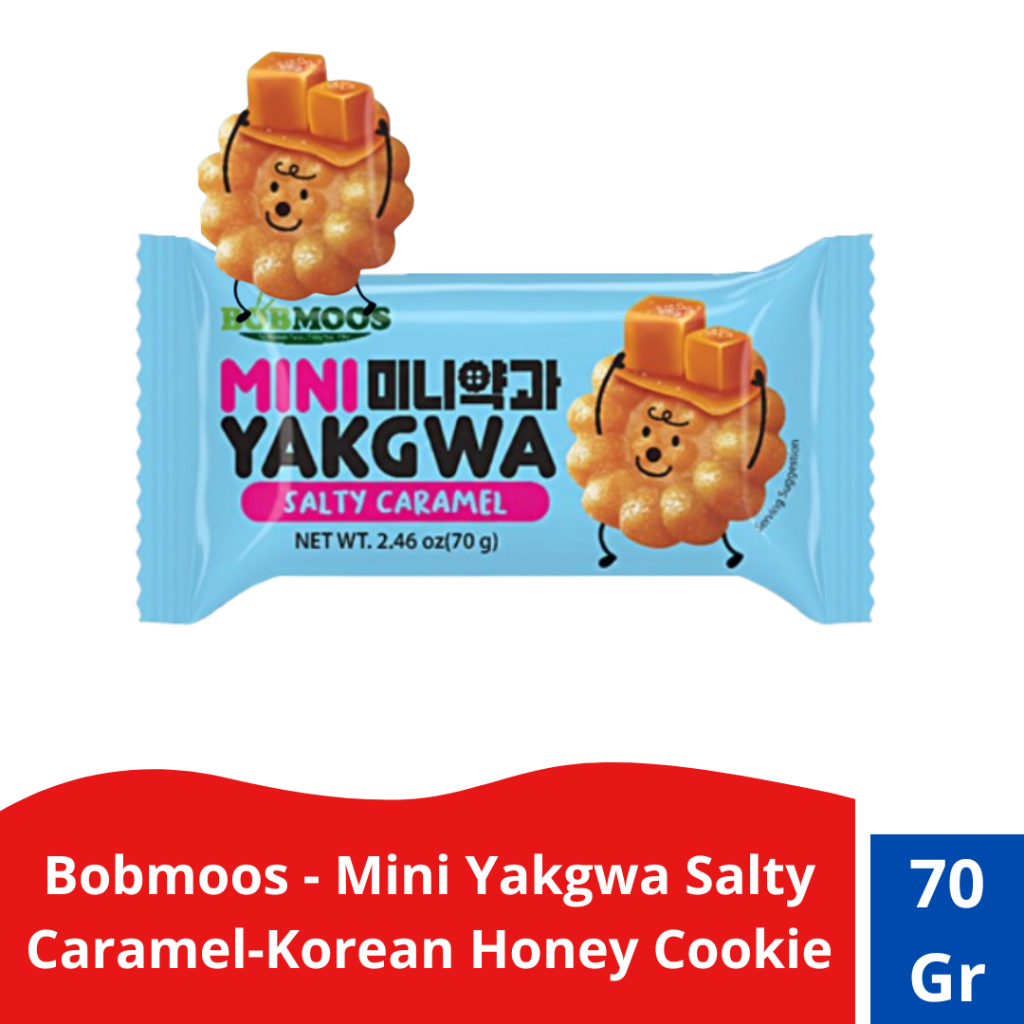 Bobmoos Mini Yakgwa  Salty Caramel – Korean Honey Cookie 70gr
