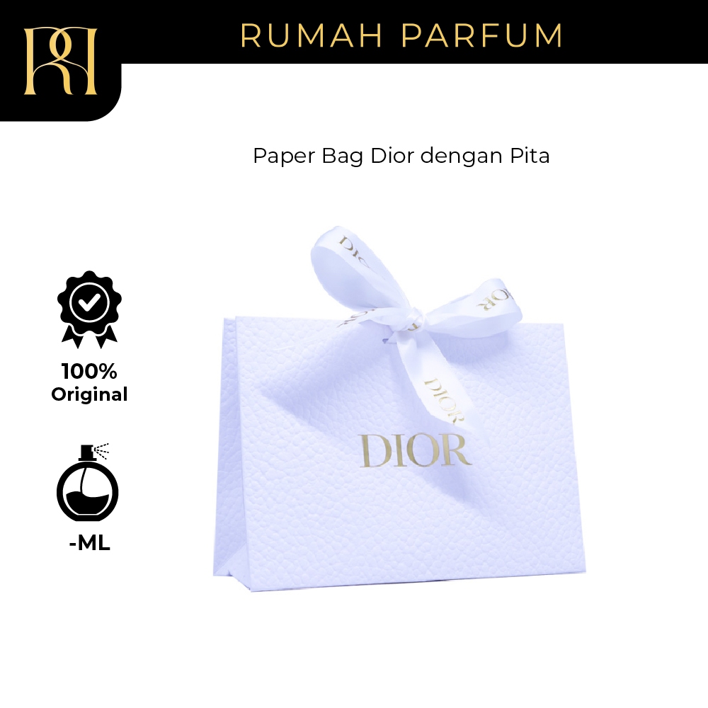 Paper Bag Dior dengan Pita