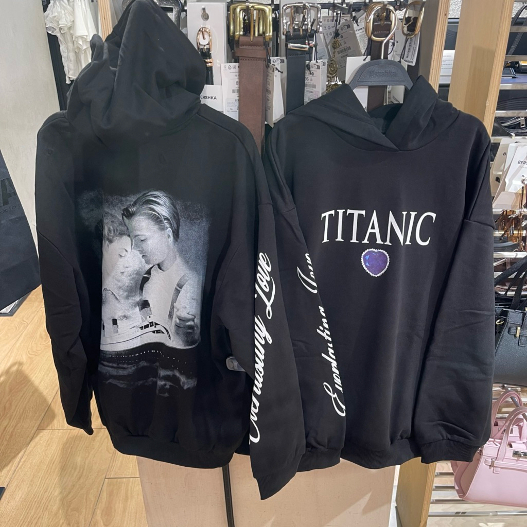 Hoodie Titanic BERSHKA Women Jastip (jasa titip)