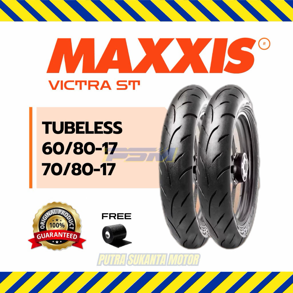 BAN MAXXIS VICTRA ST 60/80-17 & 70/80-17 TUBELESS MEDIUM SOFT COMPOUND