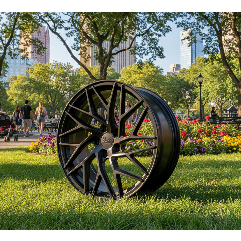 Pelek Racing Impor HSR RFG RIYAI RING 19 LEBAR 8,5 PCD 5X120 SATIN BLACK