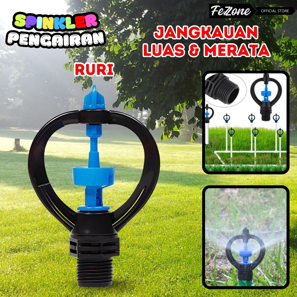 SPRINKLER RURI 360 KINCIR AIR PERTANIAN PERKEBUNAN TAMAN FEZONE