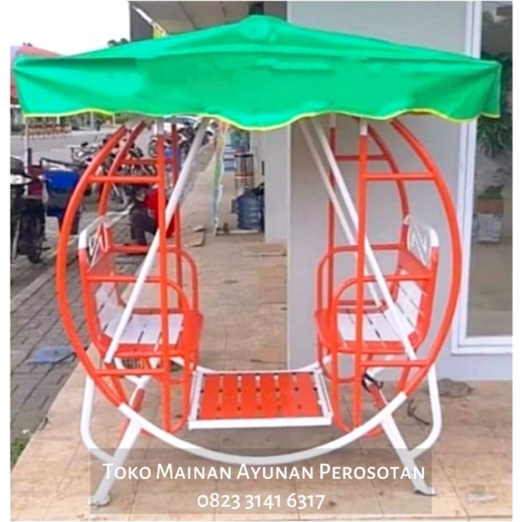 Ayunan Atap - Ayunan Kanopi - Ayunan Tenda - Ayunan Bulat - Ayunan Besi Outdoor - Ayunan Taman - Ayu