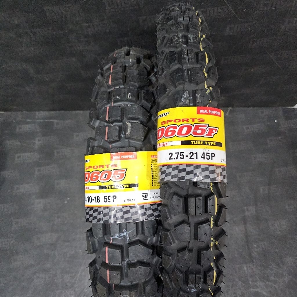 Ban Dunlop D 605 275 21 dan 410 18 D605 1 Set Ban KLX CRF Wr155 Dual Purpose