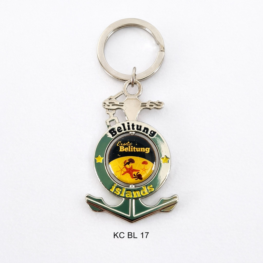 Souvenir Gantungan Kunci Oleh-Oleh Negara Indonesia Bangka Belitung Exotic Belitung Island KC BL 17