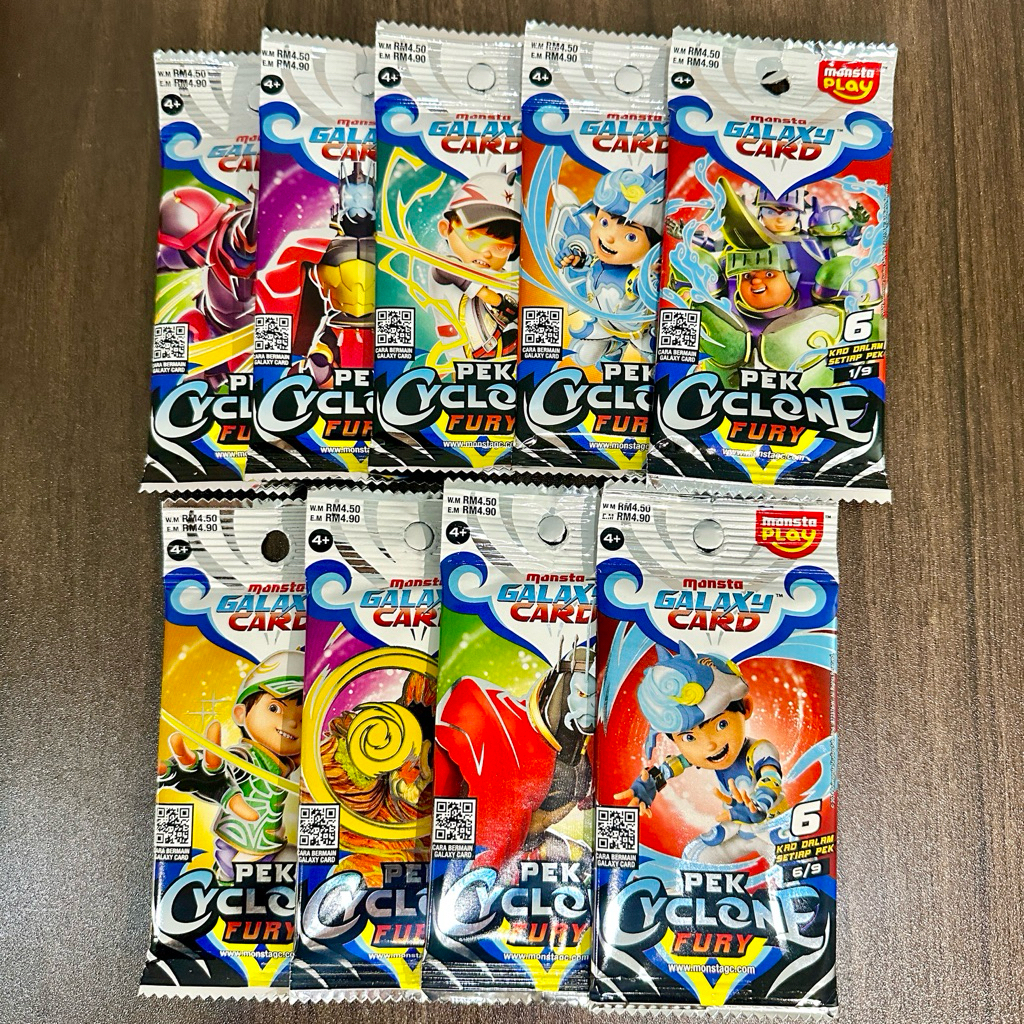 Monsta Galaxy Card pek Cyclone Fury Malaysia Fullset