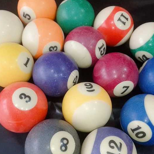 Bola Billiard Satuan bola biliard hanya 90% bekas