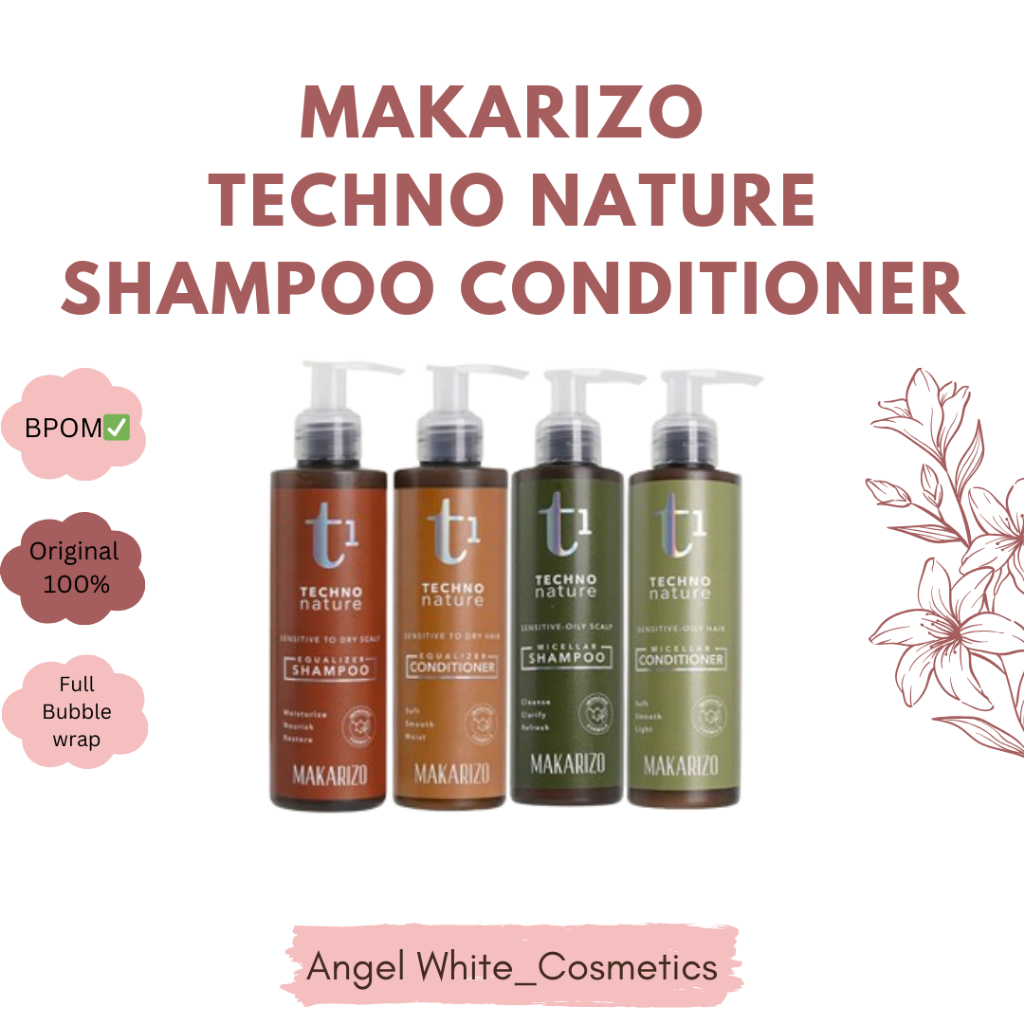 MAKARIZO TECHNO NATURE EQUALIZER SHAMPOO & CONDITIONER 180ML
