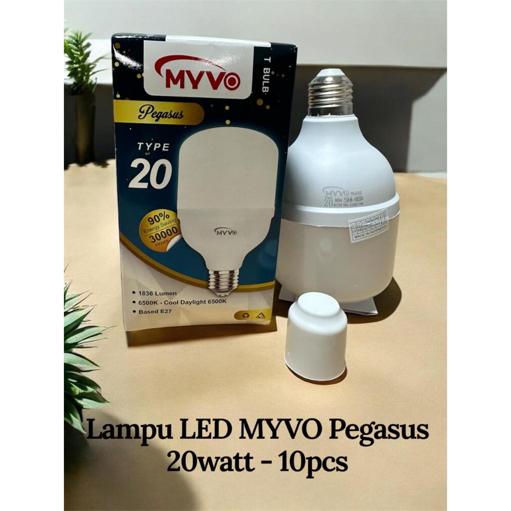 Myvo Pegasus 20Watt Paket 10Pcs - Lampu Led Myvo Tipe 20 - Lampu Led Bohlam Myvo