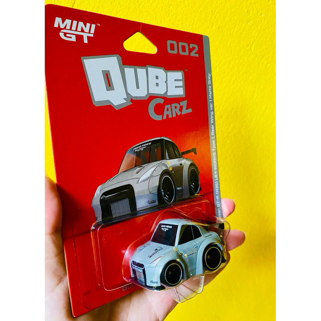 Mini GT 1/64 Cube Carz Nissan R35 GTR LBWK Matte Grey