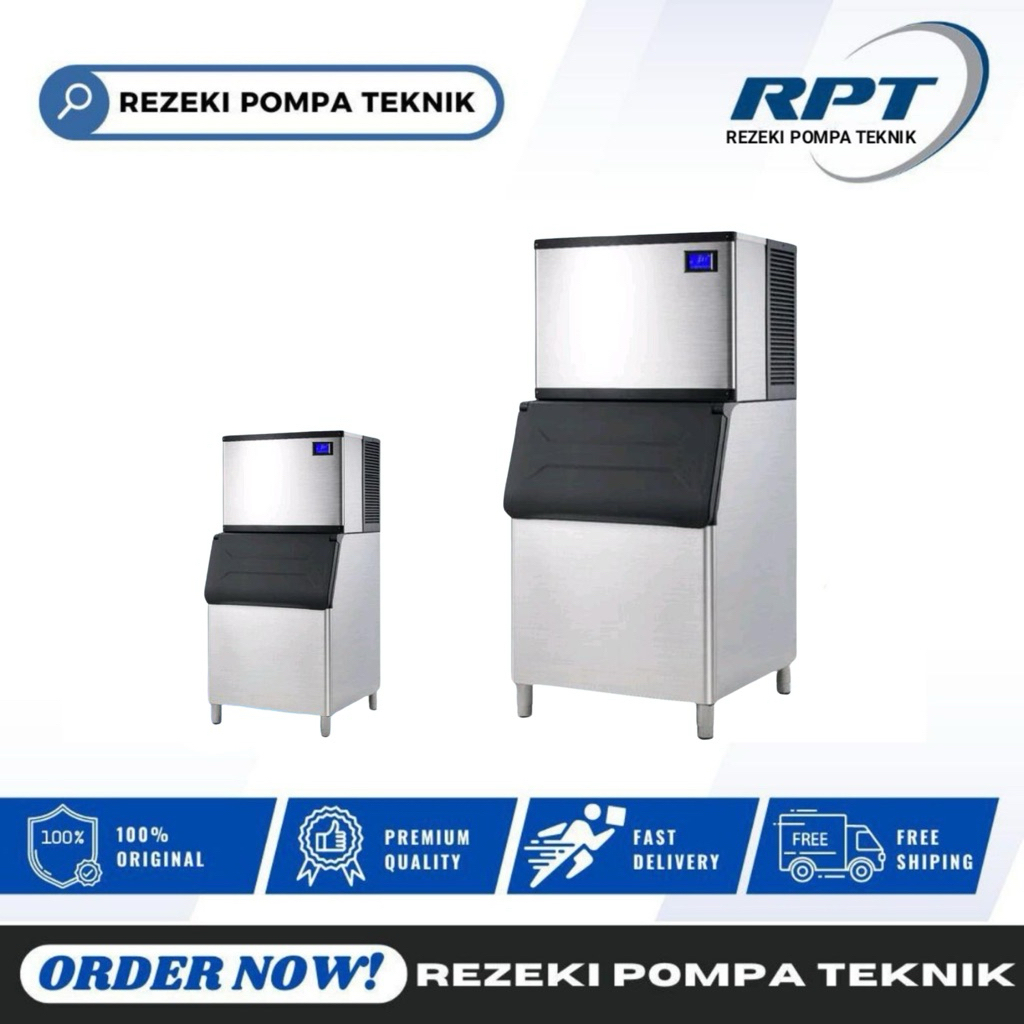 Mesin Es Batu Kristal Commercial Ice Make 700Kg/24Jam Ice Cube Machine 700 Kg - 500KG