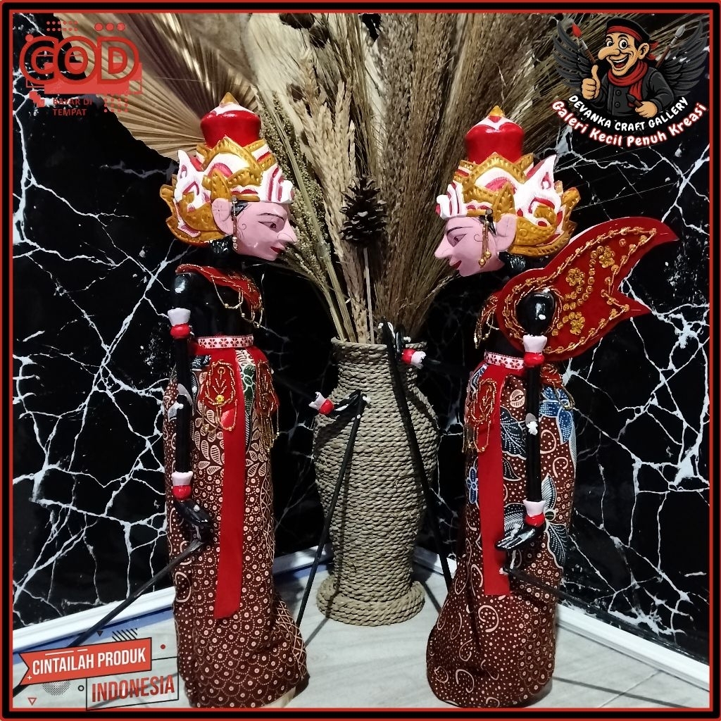 Wayang Golek Batara Kresna ±55cm – Tokoh Bijaksana & Berwibawa | Handmade Berkualitas