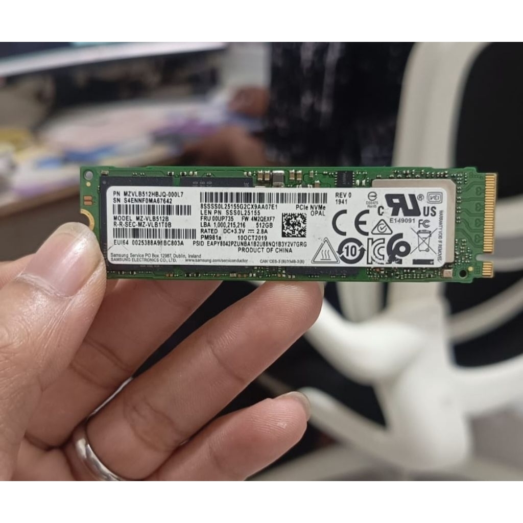ssd nvme samsung 512gb normal 98%