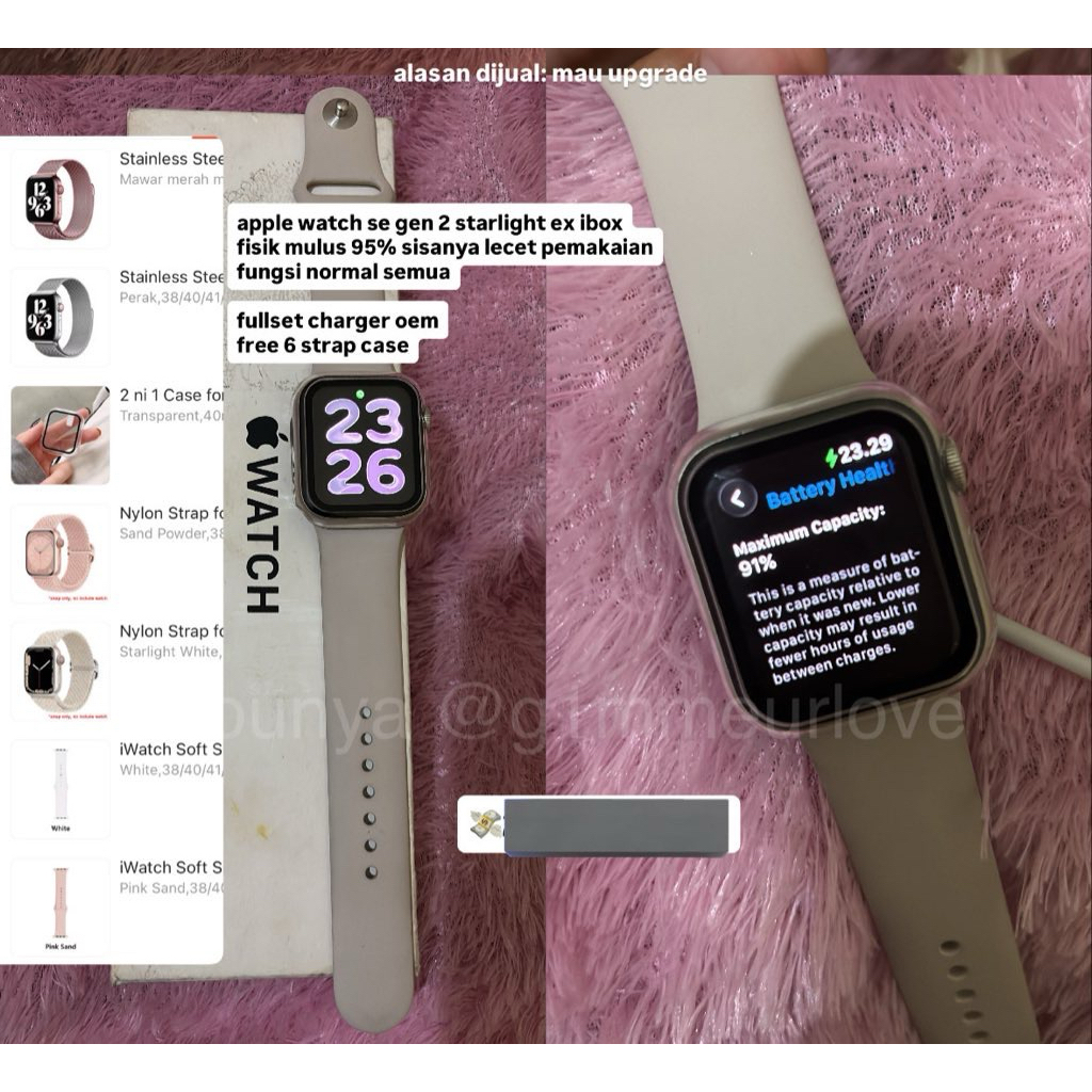 preloved iwatch apple watch se gen 2 dan airpods gen 2 ori ex ibox digimap