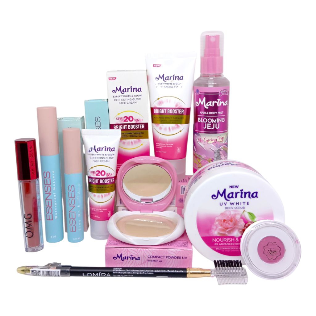 Marina Paket Kosmetik Seserahan/ Marina Seserahan/ Kosmetik Remaja/ Paket Kosmetik Seserahan Murah