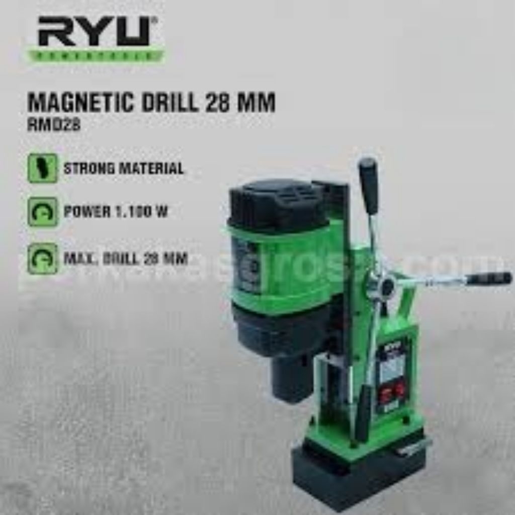 MAGNETIC DRILL 28 MM RYU RMD28 MESIN BOR MAGNET RYU 28 MM RMD28