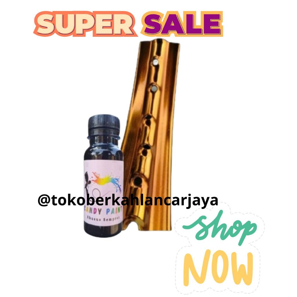 (SEMPROT) 100 ML CAT CANDY PAINT CAT VELG CHROME CANDY PAINT CAT PELAPIS CHROME CANDY PAINT