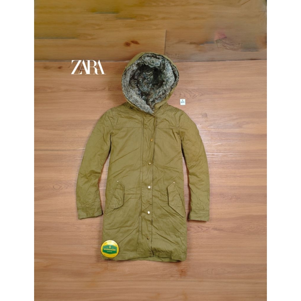 zara casual parka jacket