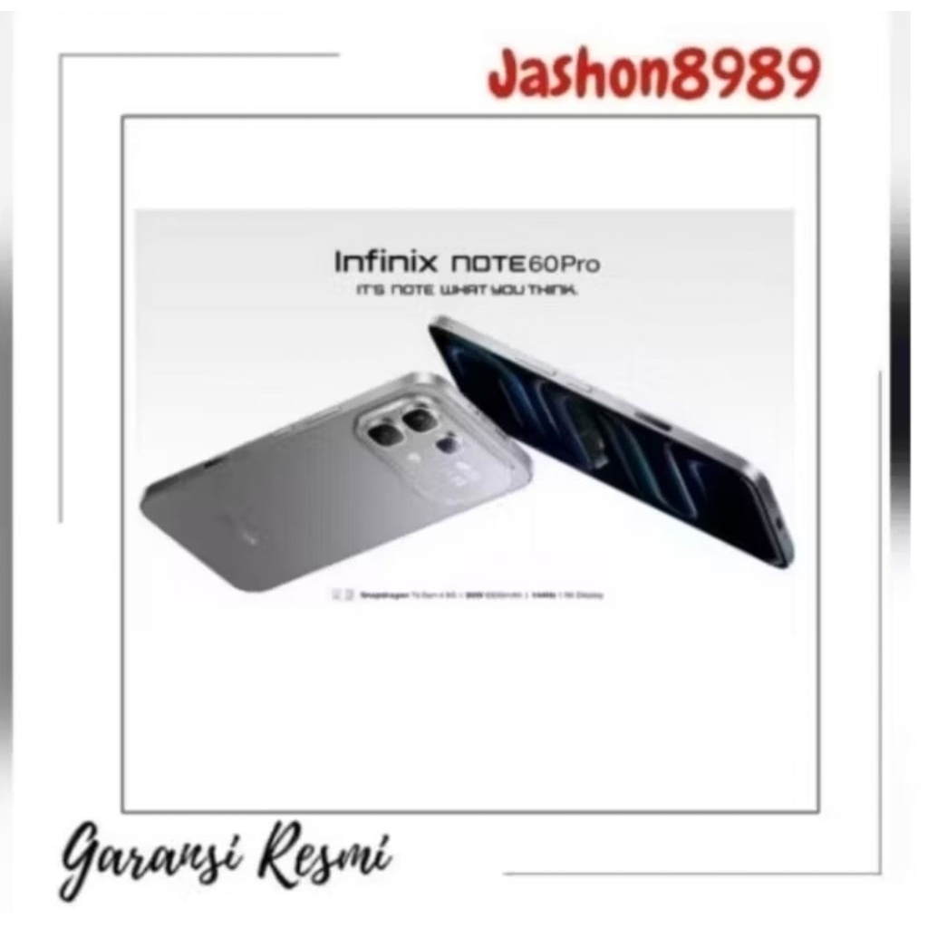 INFINIX NOTE 60 PRO RAM 12/256 GARANSI RESMI INFINIX