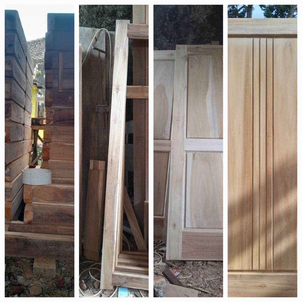 Daun pintu kayu jati