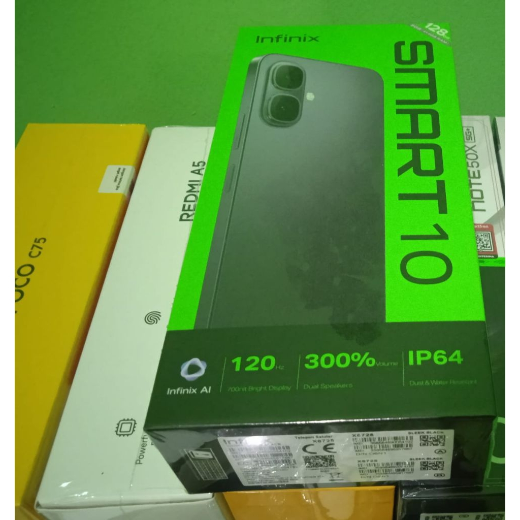 Infinix Smart 10 Ram 4+4Gb Internal 128Gb Baru Garansi Resmi