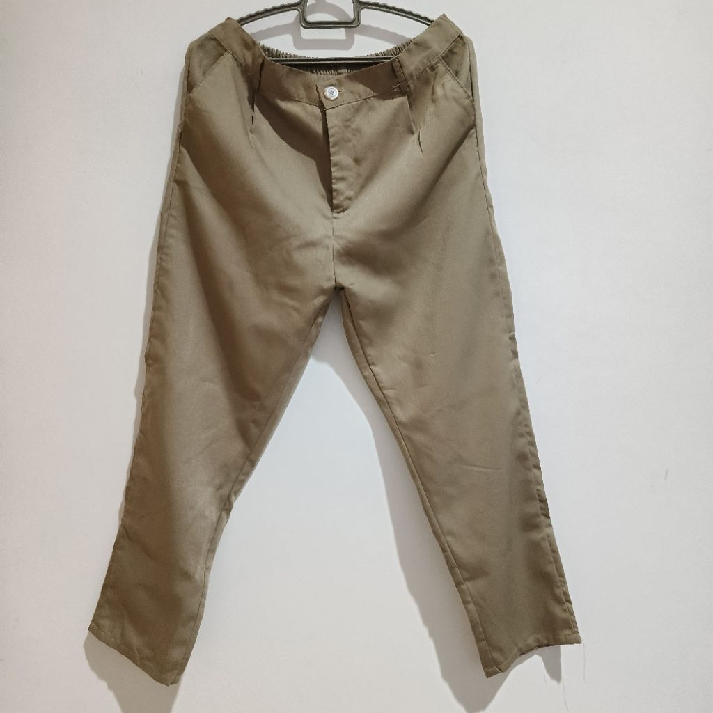 Celana Formal Wanita Kain - Coklat Susu